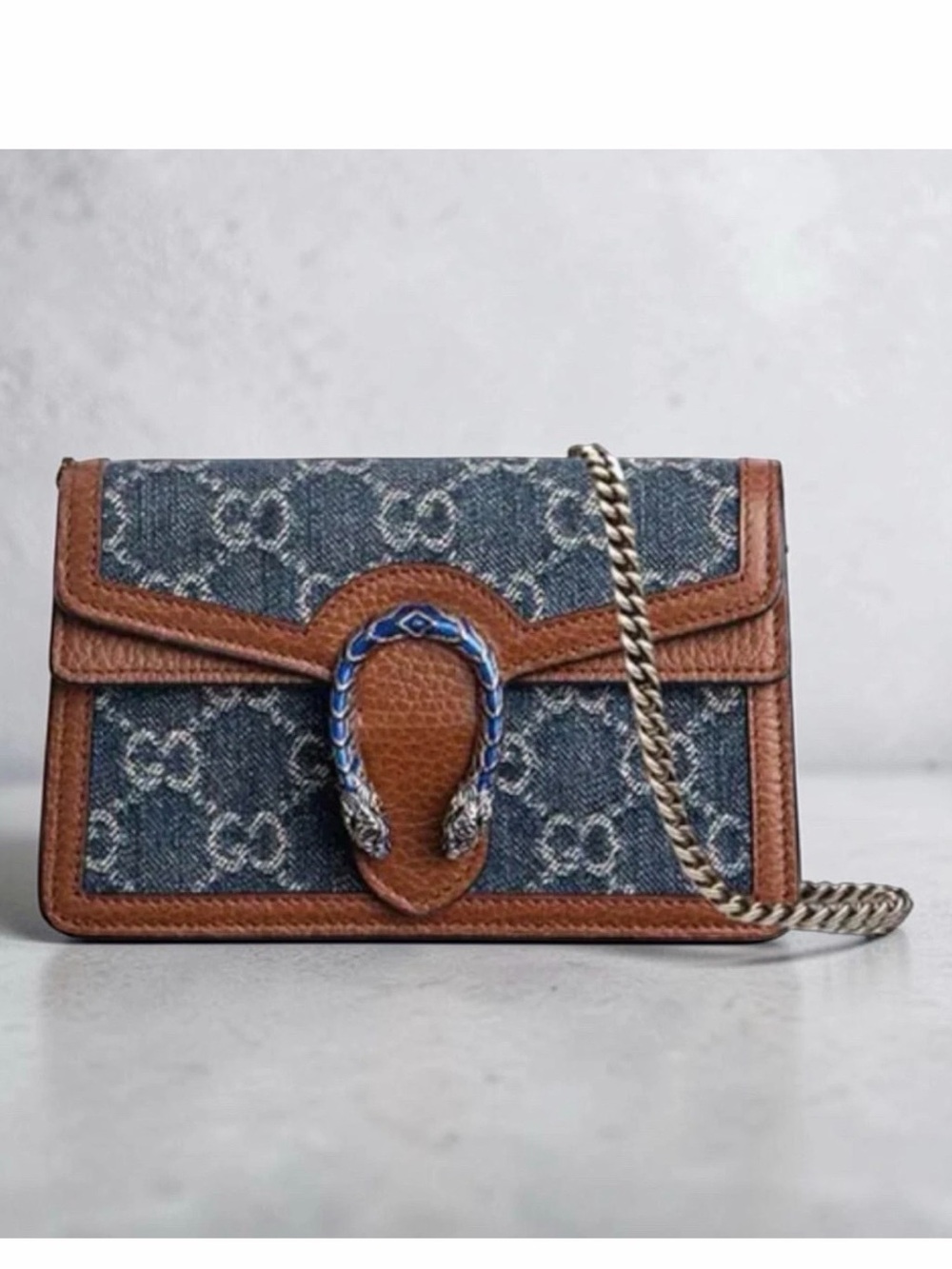 Gucci dionisos small bag denim
